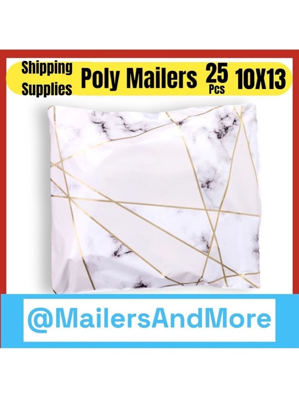 25 10X13 Poly Mailers Marble Shipping Envelopes PRICE IS FIRM